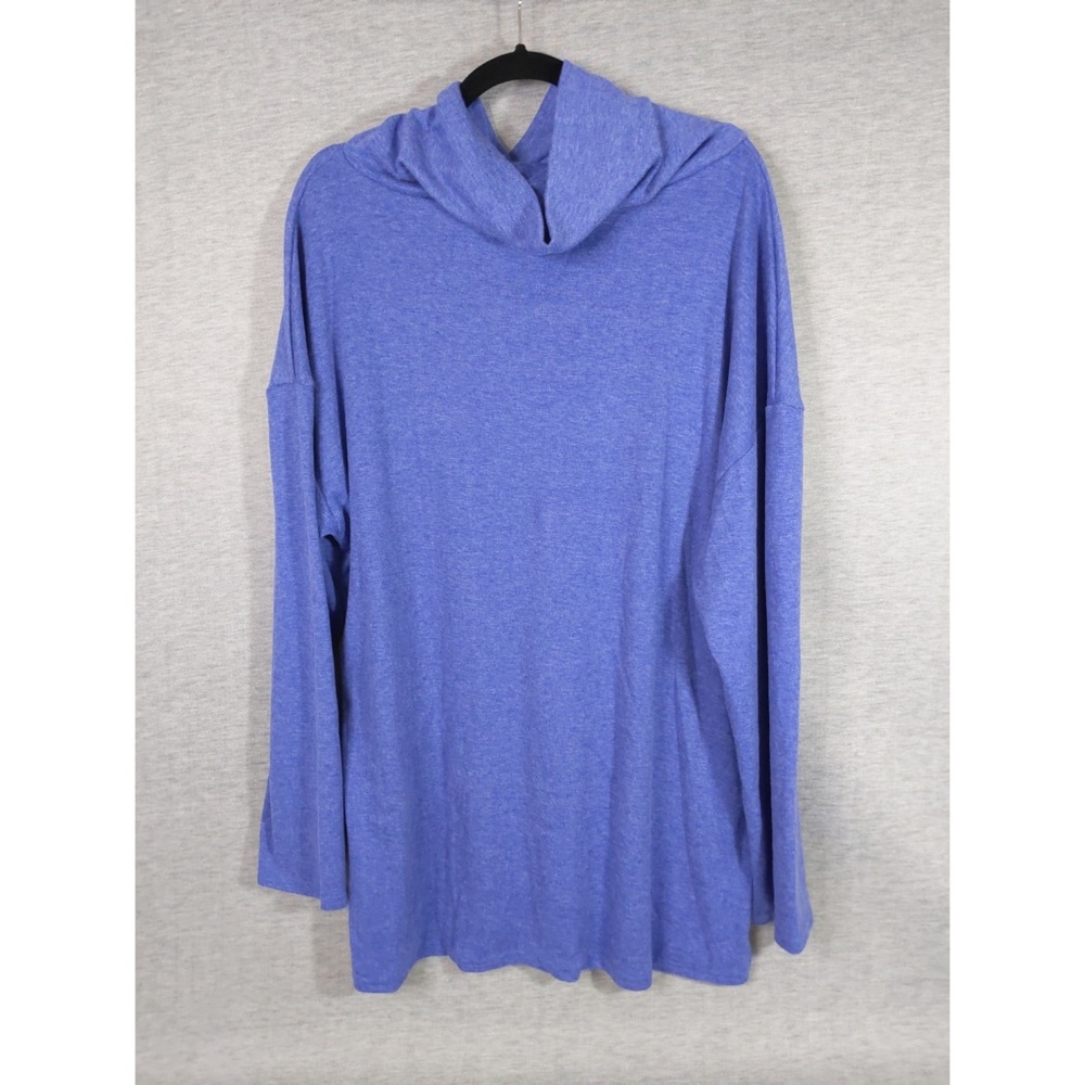 2x 👯♀️Host Pick⚡️Long Sleeve Button Cowl Neck Top - Picture 4 of 10